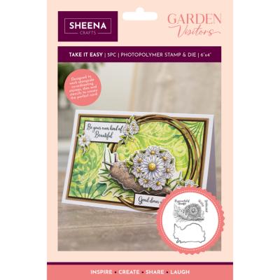 Crafter's Companion Garden Visitors Stamp & Die - Take It Easy