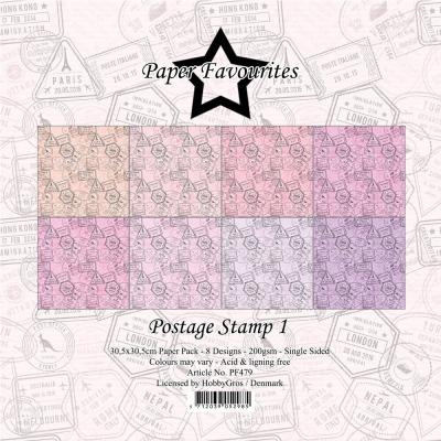 Paper Favourites Paper Pack - Postage Stamp 1