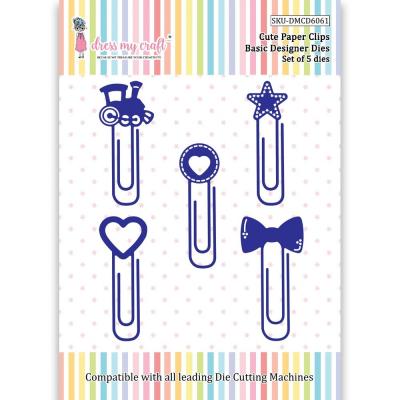 Dress My Craft Cutting Die - Cute Paper Clips