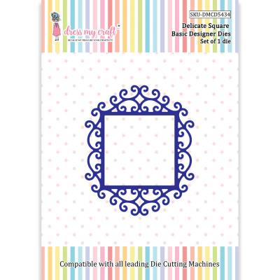 Dress My Craft Cutting Die - Delicate Square