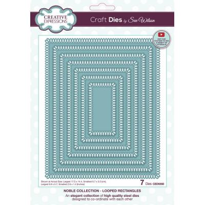 Creative Expressions Sue Wilson Craft Die - Noble Looped Rectangles