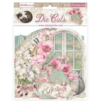 Stamperia Orchids and Cats - Die Cuts Assorted