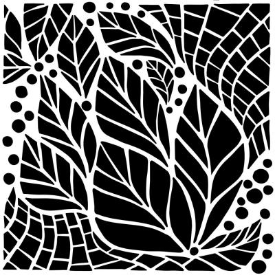 The Crafter's Workshop Stencil - Abstract Leaves