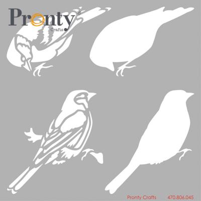 Pronty Crafts Beautiful Butterfly Stencil - Birds
