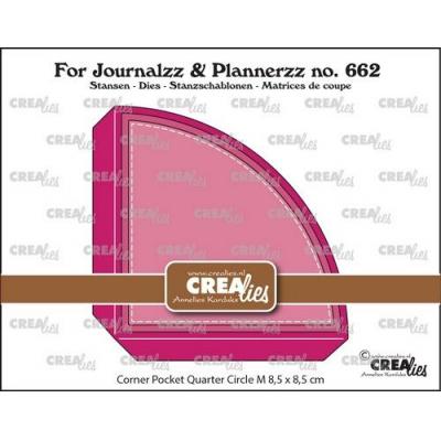 Crealies Cutting Dies - Corner Pocket - Viertelkreis M