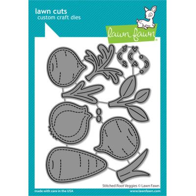 Lawn Fawn Lawn Cuts - Stitched Root Veggies