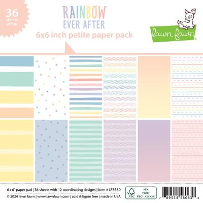 Lawn Fawn Designpapier - Rainbow Ever After - Petite Pack