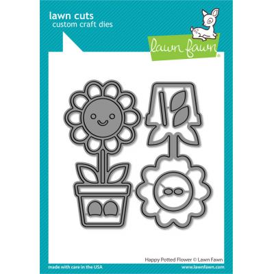 Lawn Fawn Lawn Cuts - Happy Potted Flower