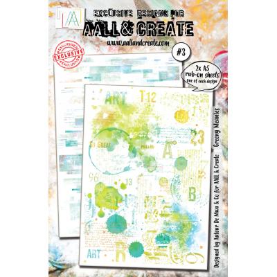 Aall and Create Rub-Ons A5 - Greeny Meanies