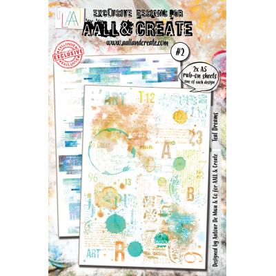 Aall and Create Rub-Ons A5 - Teal Dreams
