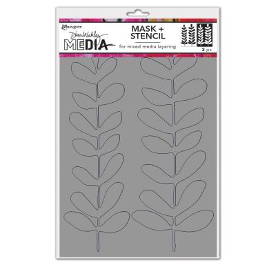 Ranger Dina Wakley Media Stencils - Branches Redux