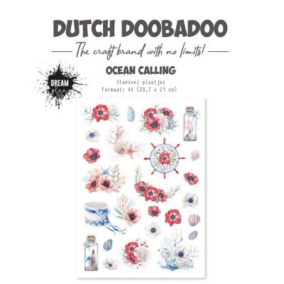 Dutch Doobadoo Dream Plan Do Ocean Calling - Die Cut Sheet