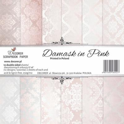 Decorer Paper Pack - Damask in Pink