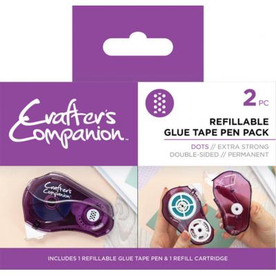 Crafter's Companion Glue Tape Pen & Refill Pack Dots