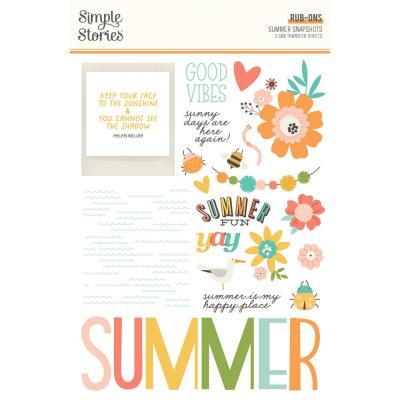 Simple Stories Summer Snapshots - Rub Ons