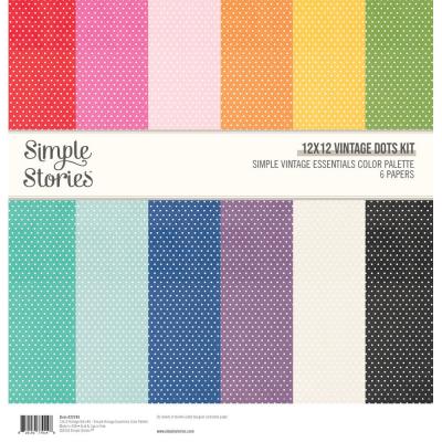 Simple Stories Simple Vintage Essentials Color Palette - Vintage Dots Kit