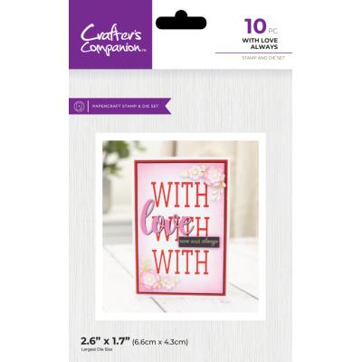 Crafter's Companion Stamp & Die Set - With Love Always