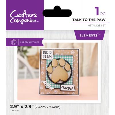 Crafter's Companion Pets Rule Metal Die - Talk to the Paw