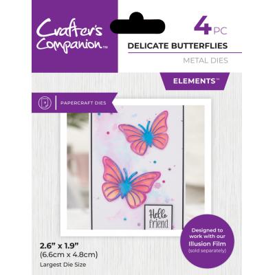 Crafter's Companion Fantasy Film Metal Dies - Delicate Butterflies