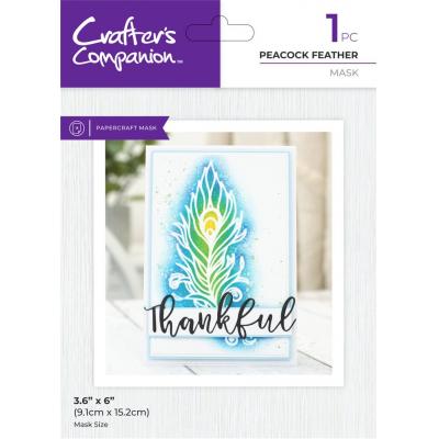 Crafter's Companion Stencil Mask - Peacock Feathers