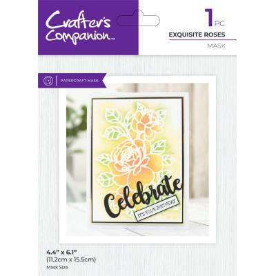Crafter's Companion Stencil Mask - Exquisite Rose
