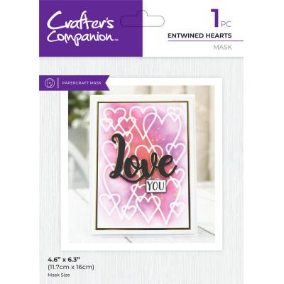 Crafter's Companion Stencil Mask - Entwined Hearts