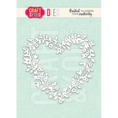 Craft & You Cutting Dies - Flowerheart Frame