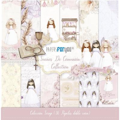 Papers For You Sueños De Comunión Niña - Midi Scrap Paper Pack