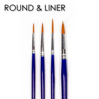 DecoArt Brush Set - Rounds & Liners Set