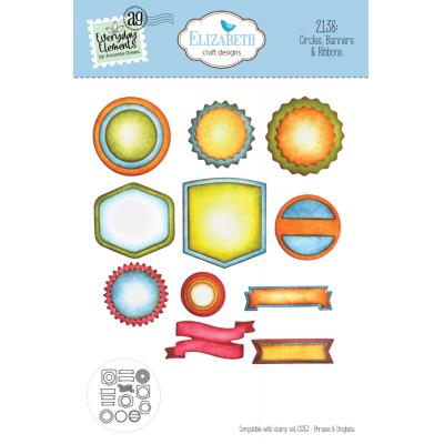 Elizabeth Craft Designs Cutting Dies - Circles, Banners & Ribbons