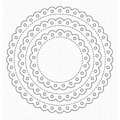 My Favorite Things Die-Namics - Stitched Eyelet Lace Circle STAX