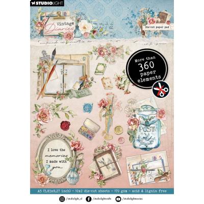 StudioLight Vintage Diaries - Die-Cut Paper Pad