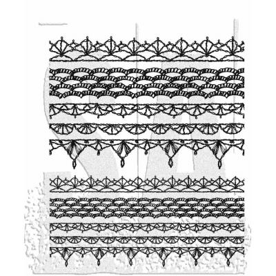 Stampers Anonymous Tim Holtz Stempel - Crochet Trims