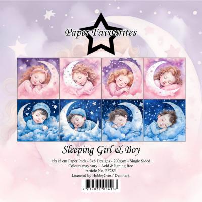 Paper Favourites Paper Pack - Sleeping Girl & Boy