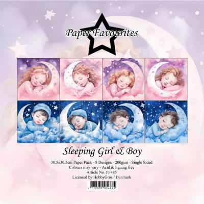 Paper Favourites Paper Pack - Sleeping Girl & Boy