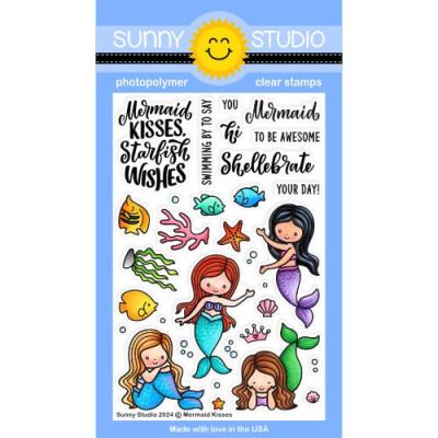 Sunny Studios Stempel - Mermaid Kisses