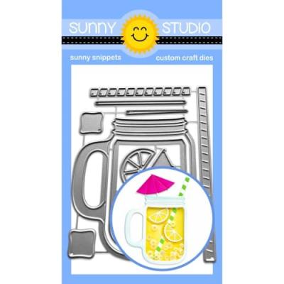 Sunny Studios Cutting Dies - Summer Jar Mug