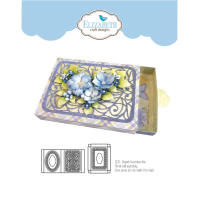 Elizabeth Craft Designs Evening Rose Dies - Elegant Decorative Box