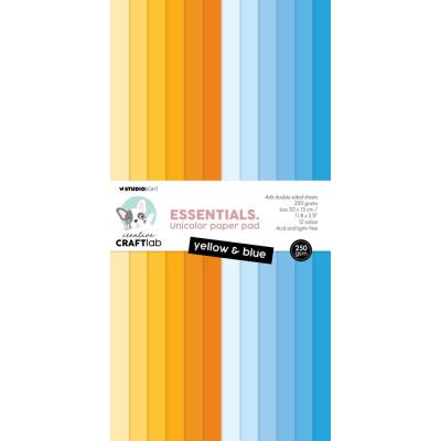 StudioLight Paper Pad - Yellow & Blue Essentials Unicolor