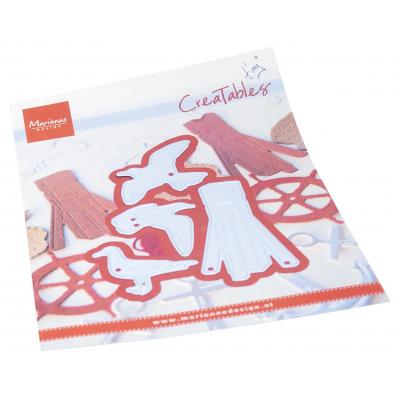 Marianne Design Cutting Dies - Tiny's Beach Pole & Gulls