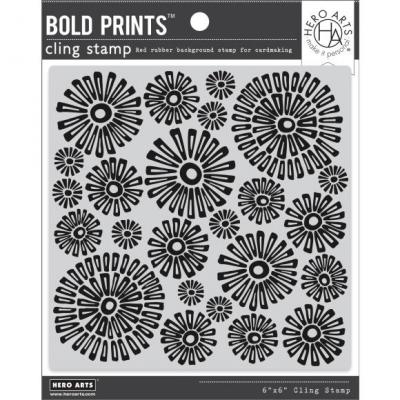 Hero Arts Stempel - Sunburst Flowers Bold Prints
