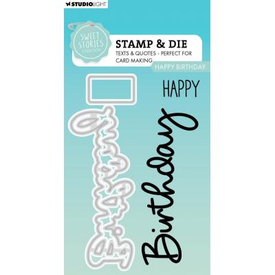 StudioLight Sweet Stories Stempel & Stanzen - Happy Birthday