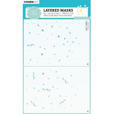 StudioLight Stencil - Exploding Confetti