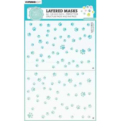 StudioLight Stencil - Dog Paws