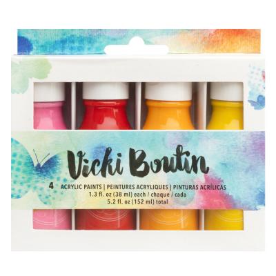 American Crafts Vicki Boutin Mixed Media Acrylic Paint - Warm