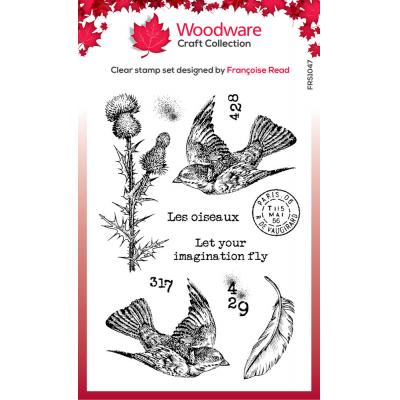 Woodware Stempel - Flying Birds