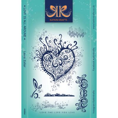 Katkin Krafts Stempel - Love Is All Around