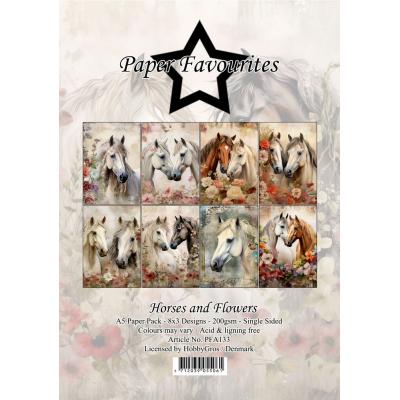 Paper Favourites Paper Pack - Horses and Flowers