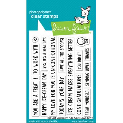 Lawn Fawn Stempel - Treat Cart Sentiment Add-On