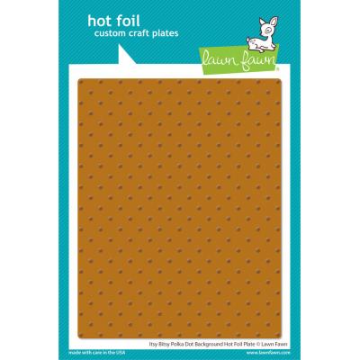 Lawn Fawn Itsy Bitsy Polka Dot Background Hot Foil Plate